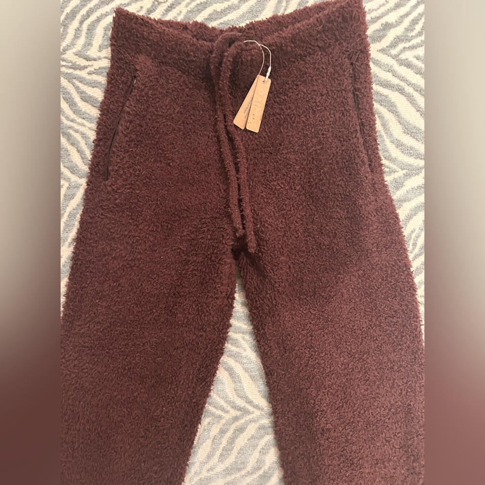 NWT SKIMS Cozy Knit Lounge Teddy Jogger Coco Brown S/M - Picture 5 of 8